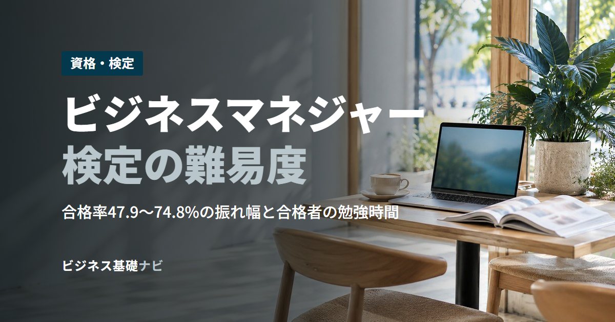 ビジネスマネジャー検定の難易度